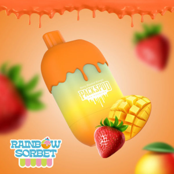 Photograph of product: Packwoods - PackPod - 5000 Puff - Rainbow Sorbet