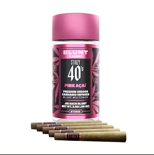Photograph of product: 40's Infused Mini Blunts 5 Pk | Pink Acai