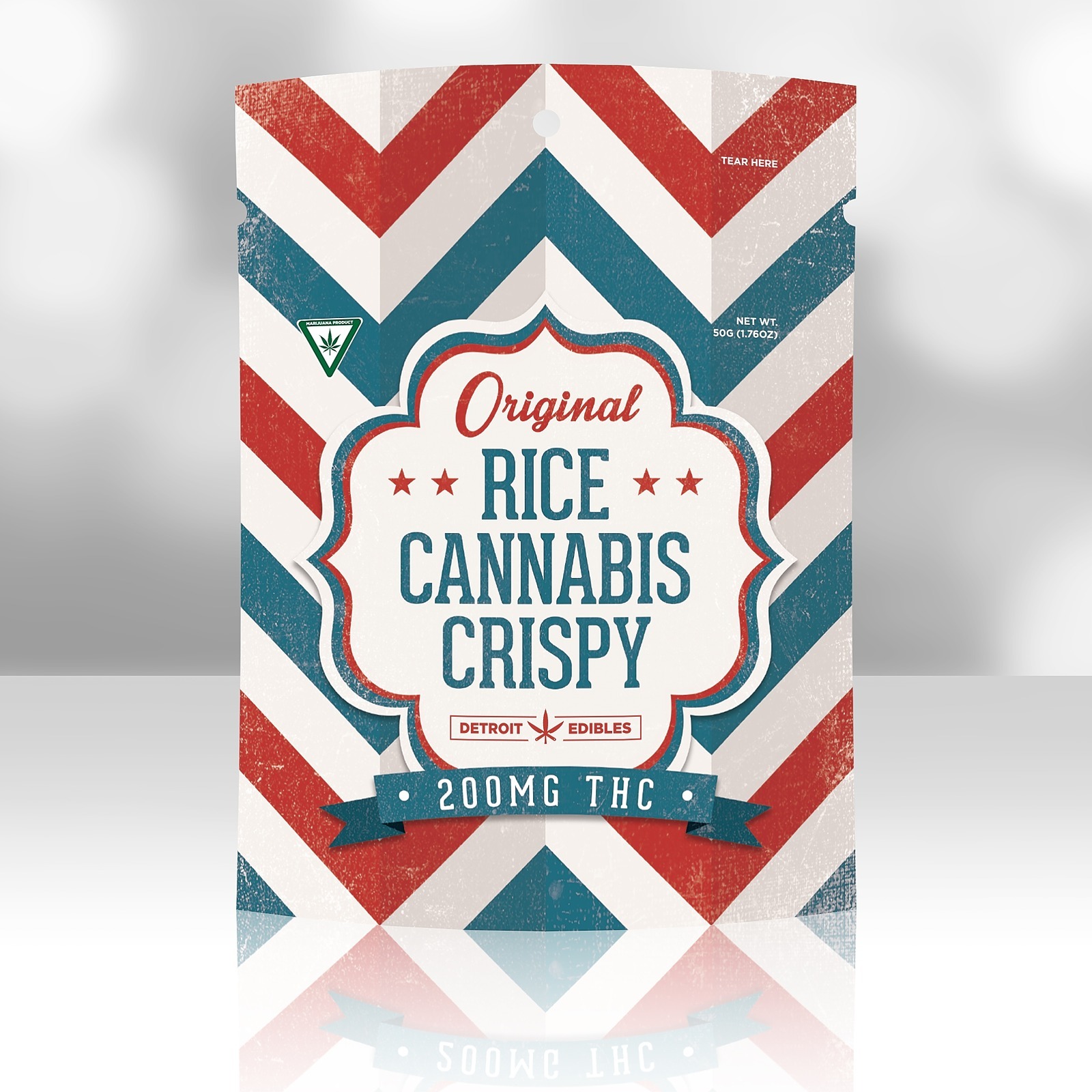 Photograph of product: Detroit Edible | Cookies & Cream | 200mg Crispy | REC