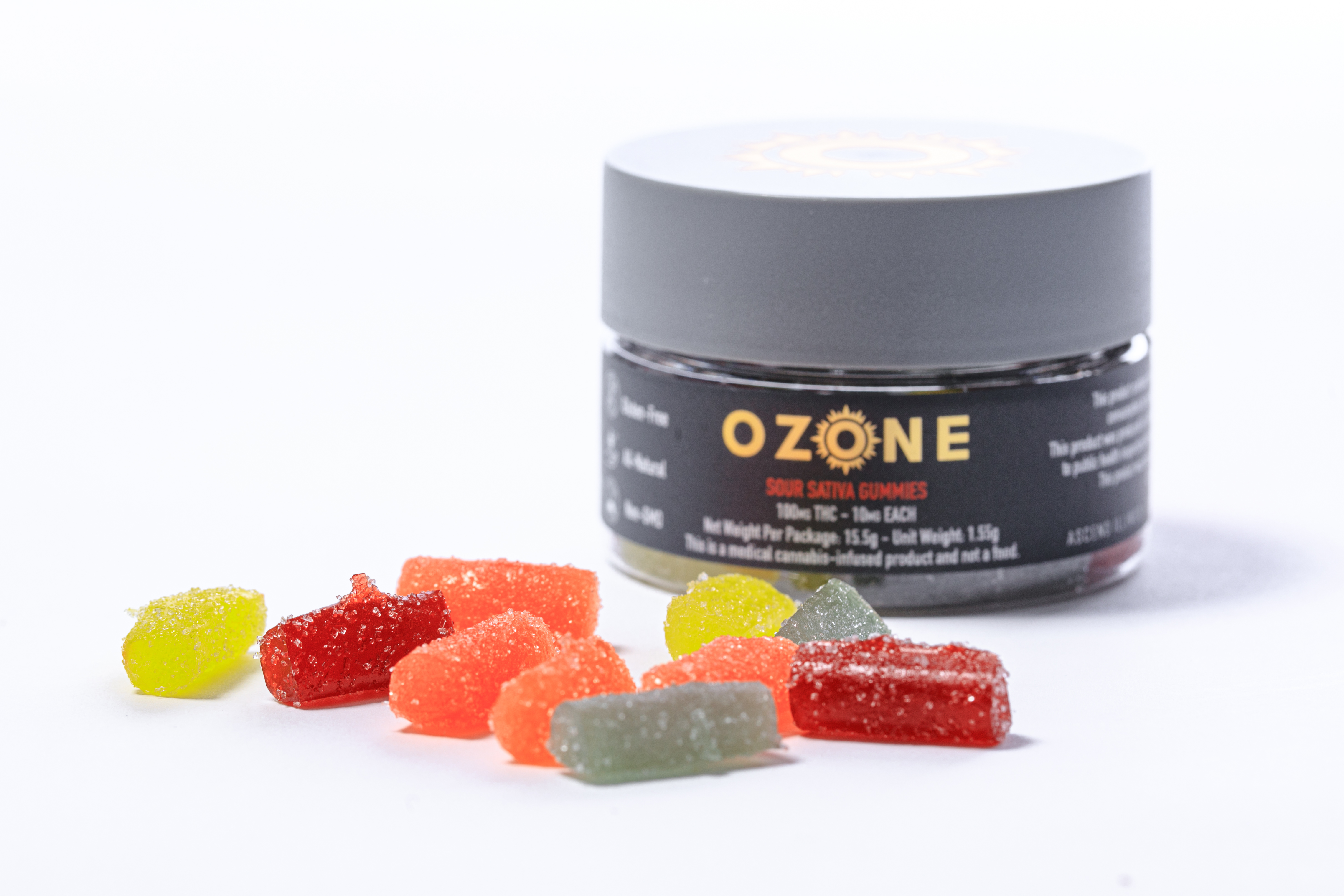 Photograph of product: Sour Oui'd Assorted | 10mg | 10pk Gummies | Ozone