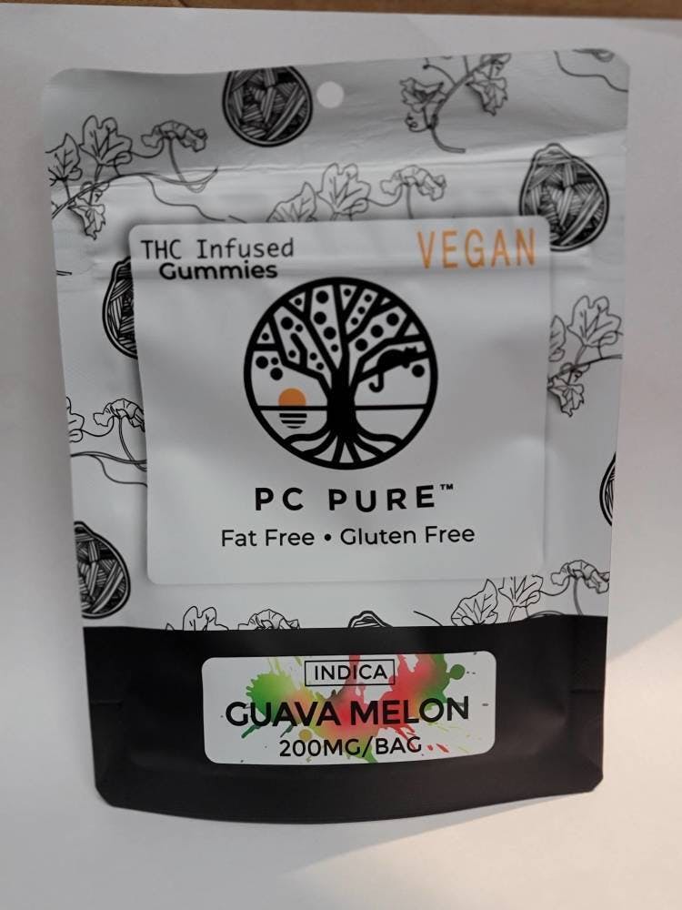 Photograph of product: PC Pure | 200mg TH-oui Gummies | Guava Melon (Oui'd)
