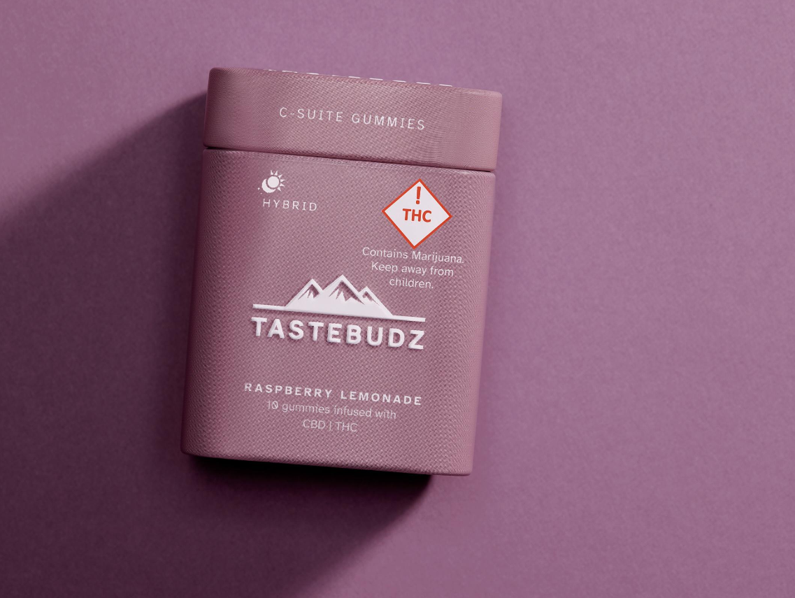 Photograph of product: TasteBudz - Raspberry Lemonade 50:1 CBD Gummies