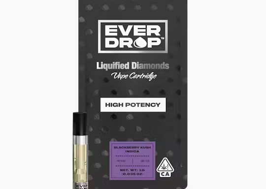 Photograph of Product: Everdrop - Blackberry Kush 1g Cart