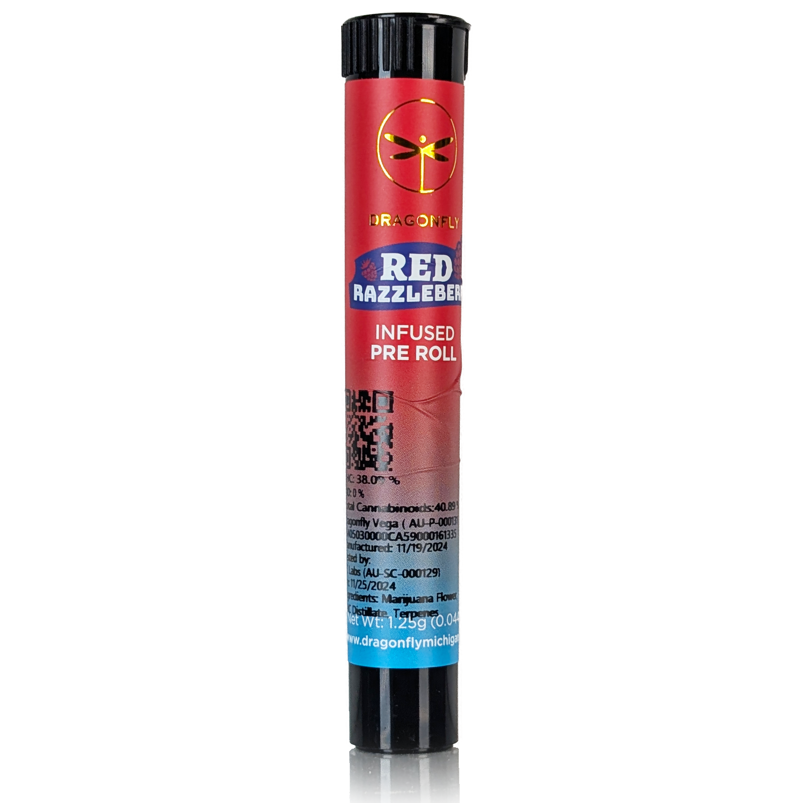 Photograph of Product: RED RAZZLEBERRY - INFUSED PRE-ROLL