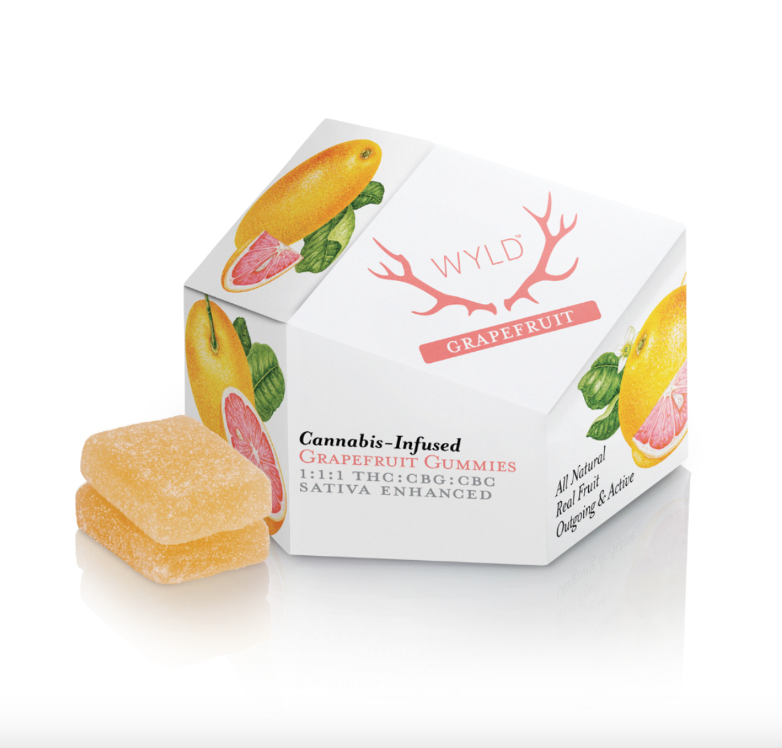Photograph of product: 1:1:1 TH-oui:CBG:CBC GRAPEFRUIT GUMMIES