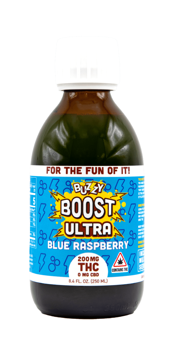 Photograph of product: Buzzy Boost ULTRA Blue Raspberry 200mg