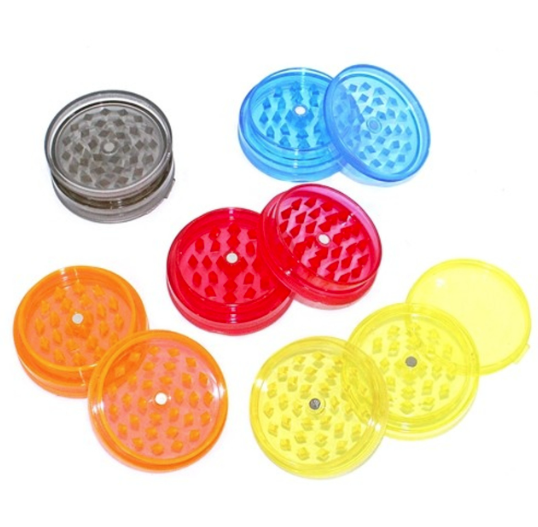 Photograph of product: LuvBuds | Grinder | 2-Piece Magnetic Acrylic Grinder 60mm | Assorted Colors