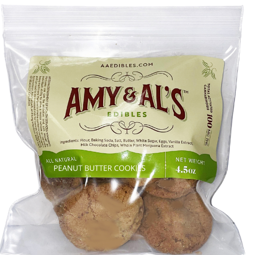 Photograph of Product: Amy & Al's Peanut Butter Cookies (10x10mg) 100mg