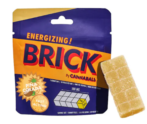 Photograph of product: Cannabals | Pina Colada | BRICK | Live Resin | 100mg