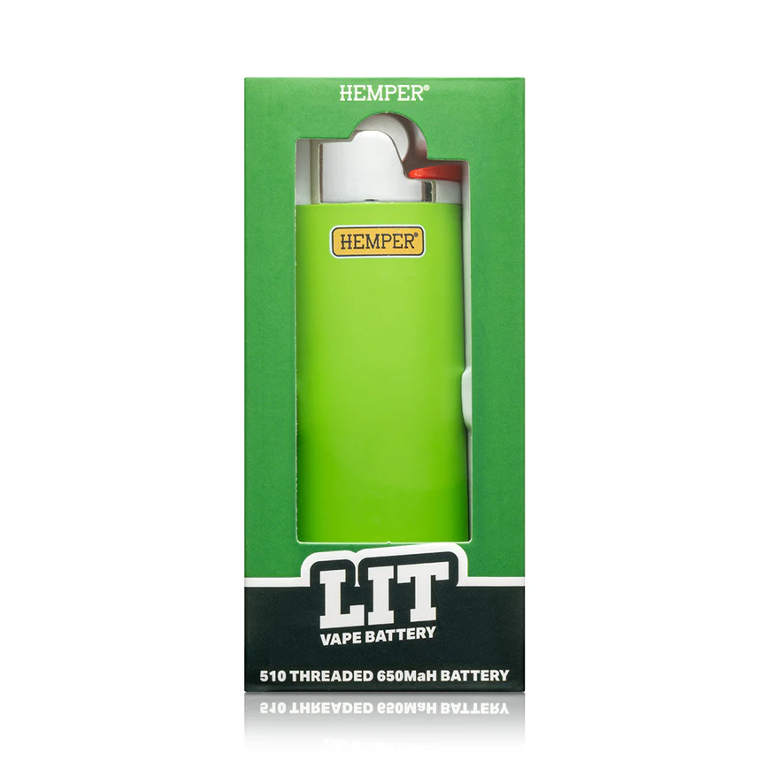 Photograph of product: Hemper | Lit Vape Battery | Green