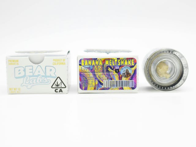 Photograph of product: Banana Meltshake 1g Tier 2 Rosin