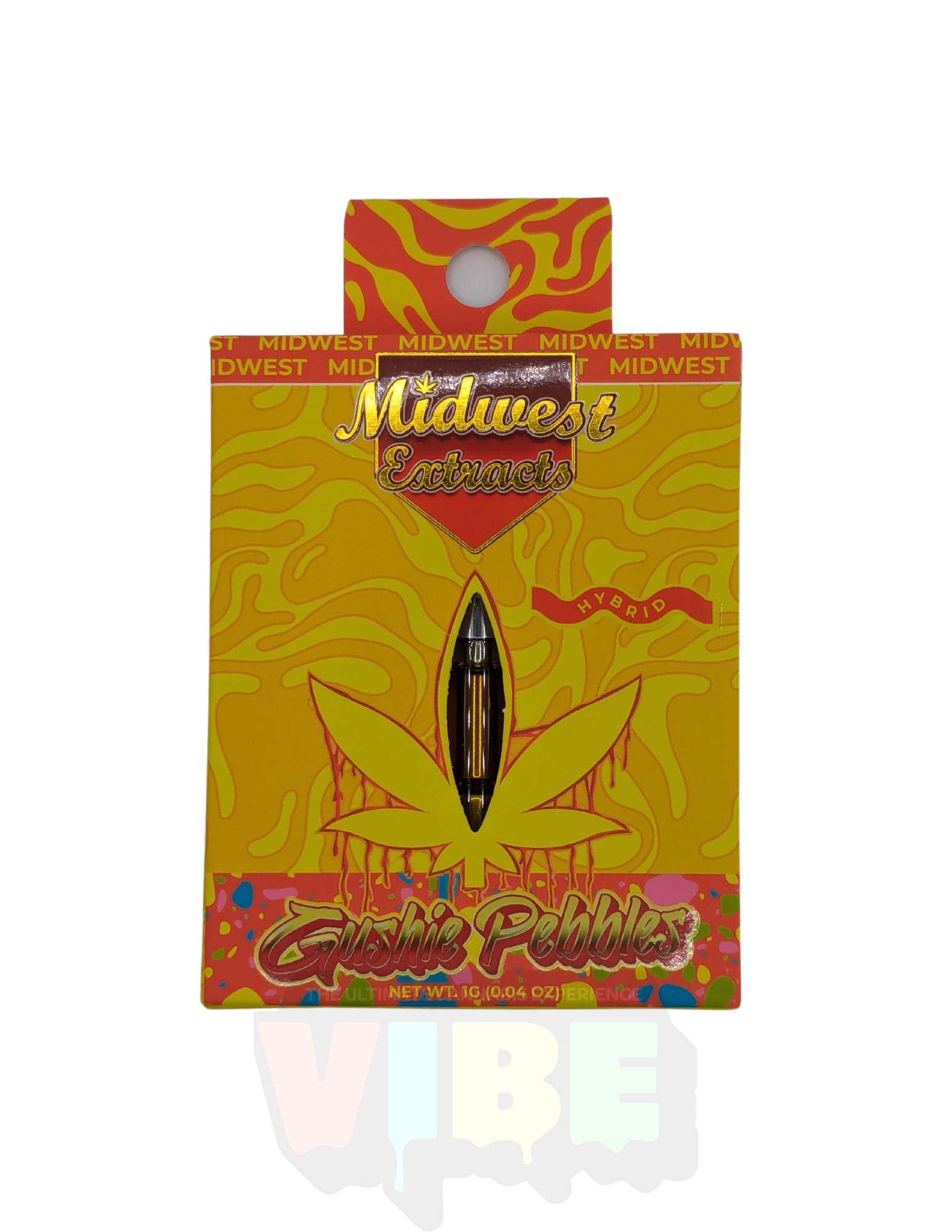 Photograph of Product: Midwest Extracts | Gushie Pebbles Vape Cart | REC