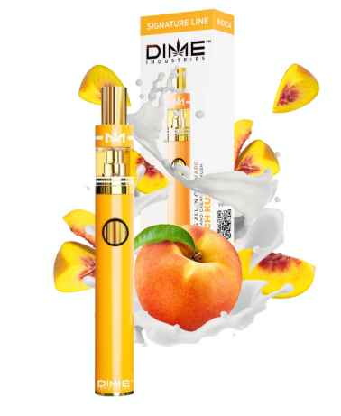 Photograph of product: DIME - Signature Line AIO Vape | Peach Kush