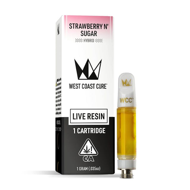 Photograph of product: Strawberry n' Sugar | 1g Live Resin Cartridge