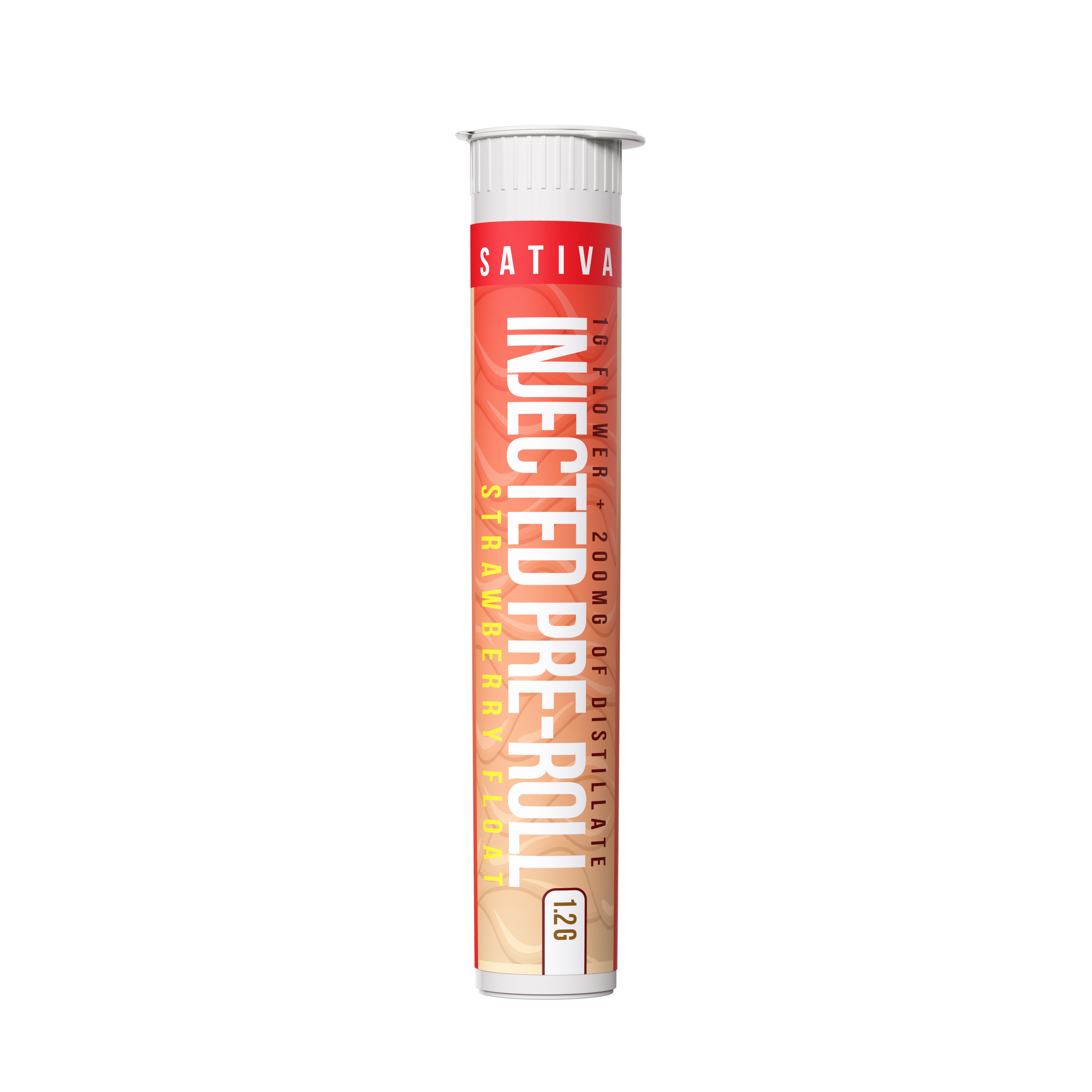 Photograph of product: Distro 10 | Strawberry Float | 1.2G Distillate/Terp Infused Pre-Roll