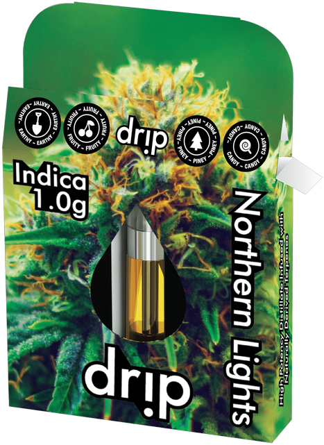 Photograph of product: DRIP | NORTHERN LIGHTS | Oui'd | 510 CARTRIDGE | 1G | REC