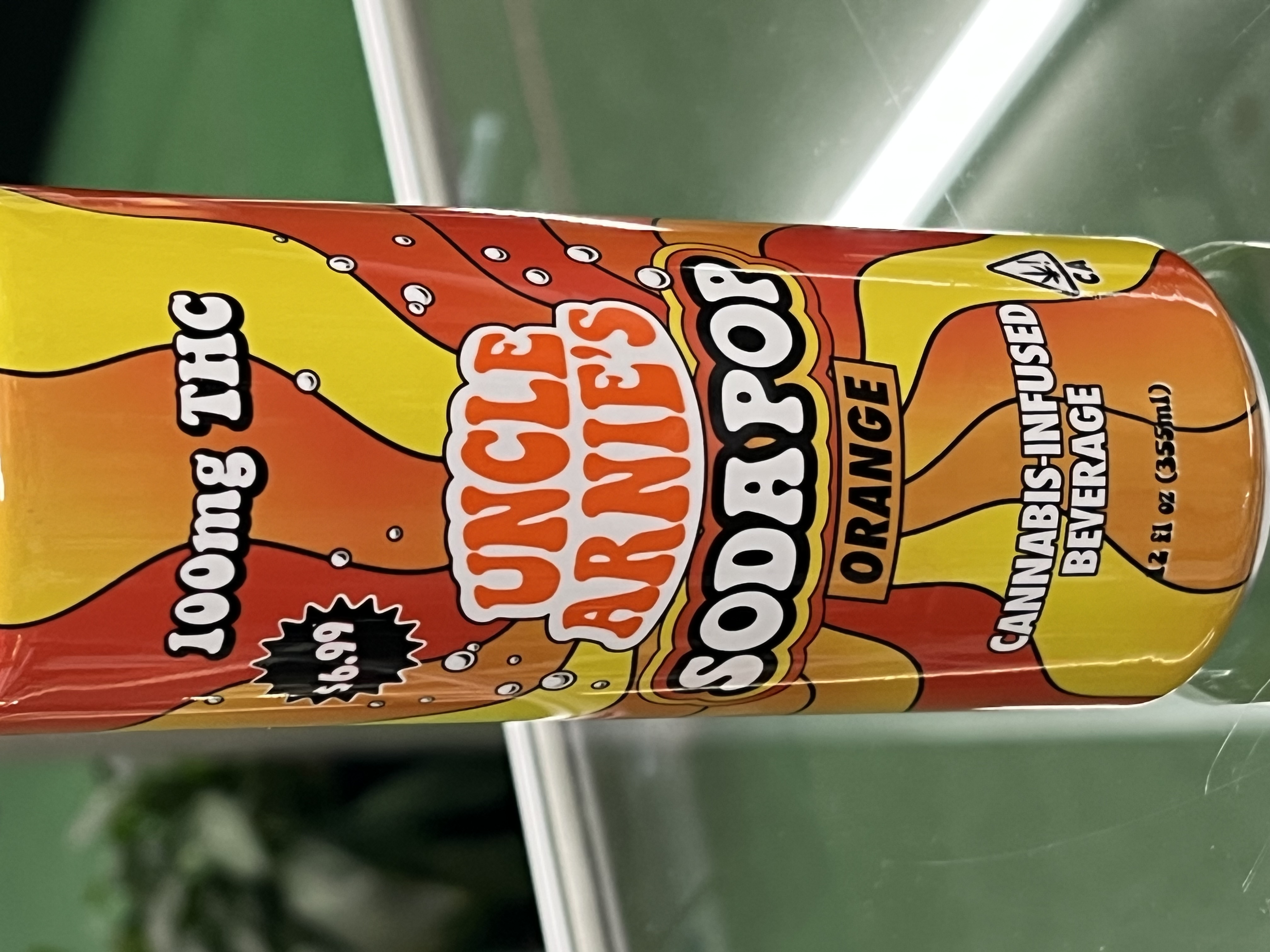 Photograph of product: Uncle Arnie's - Orange Soda - Beverage 12oz 100mg