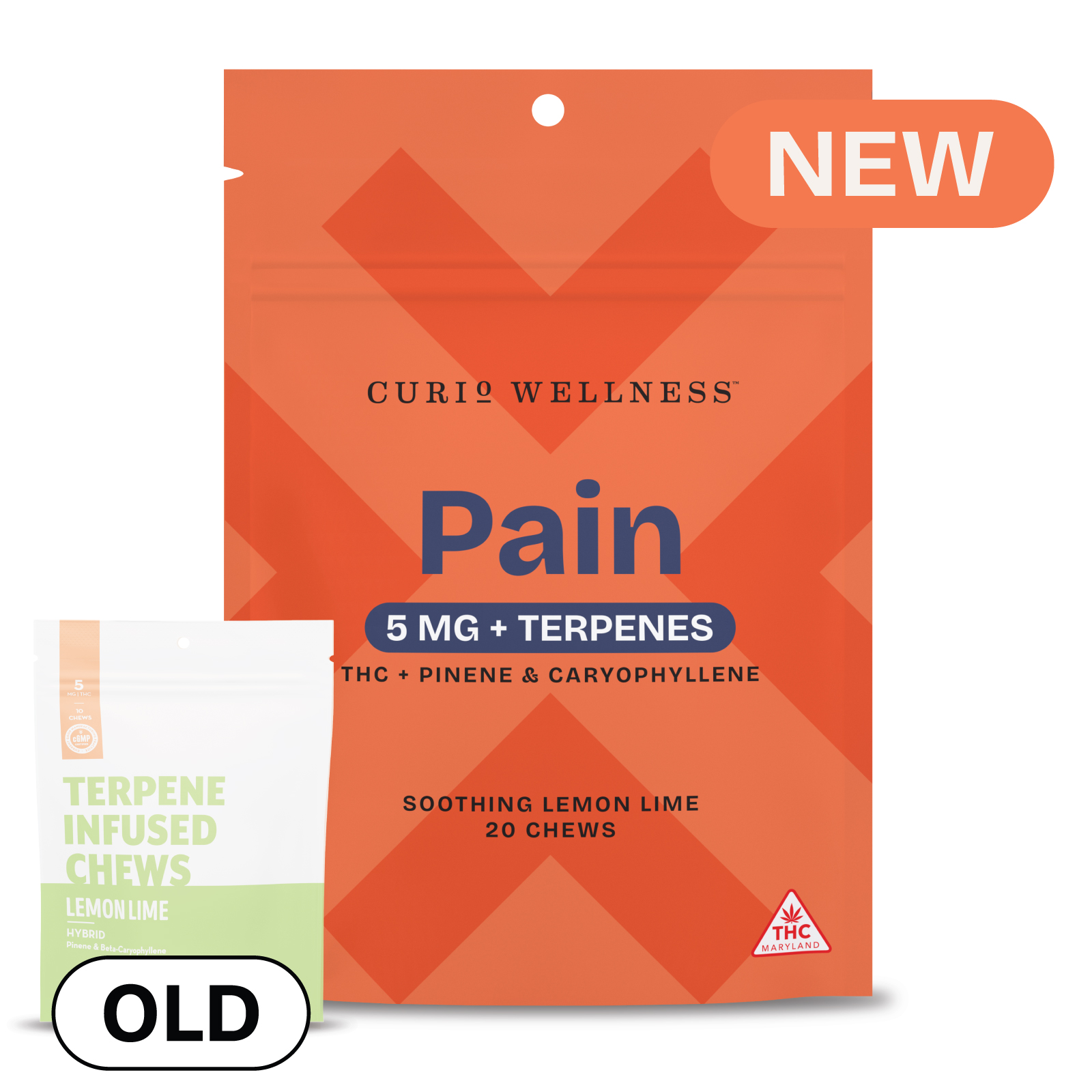 Photograph of product: Pain 5mg + Terpenes | Soothing Lemon Lime Chews (Formerly Lemon Lime Terpene Infused Chews)