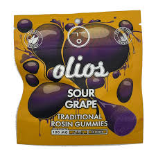 Photograph of product: Olio | Rosin Gummies | Sour Grape | 100mg