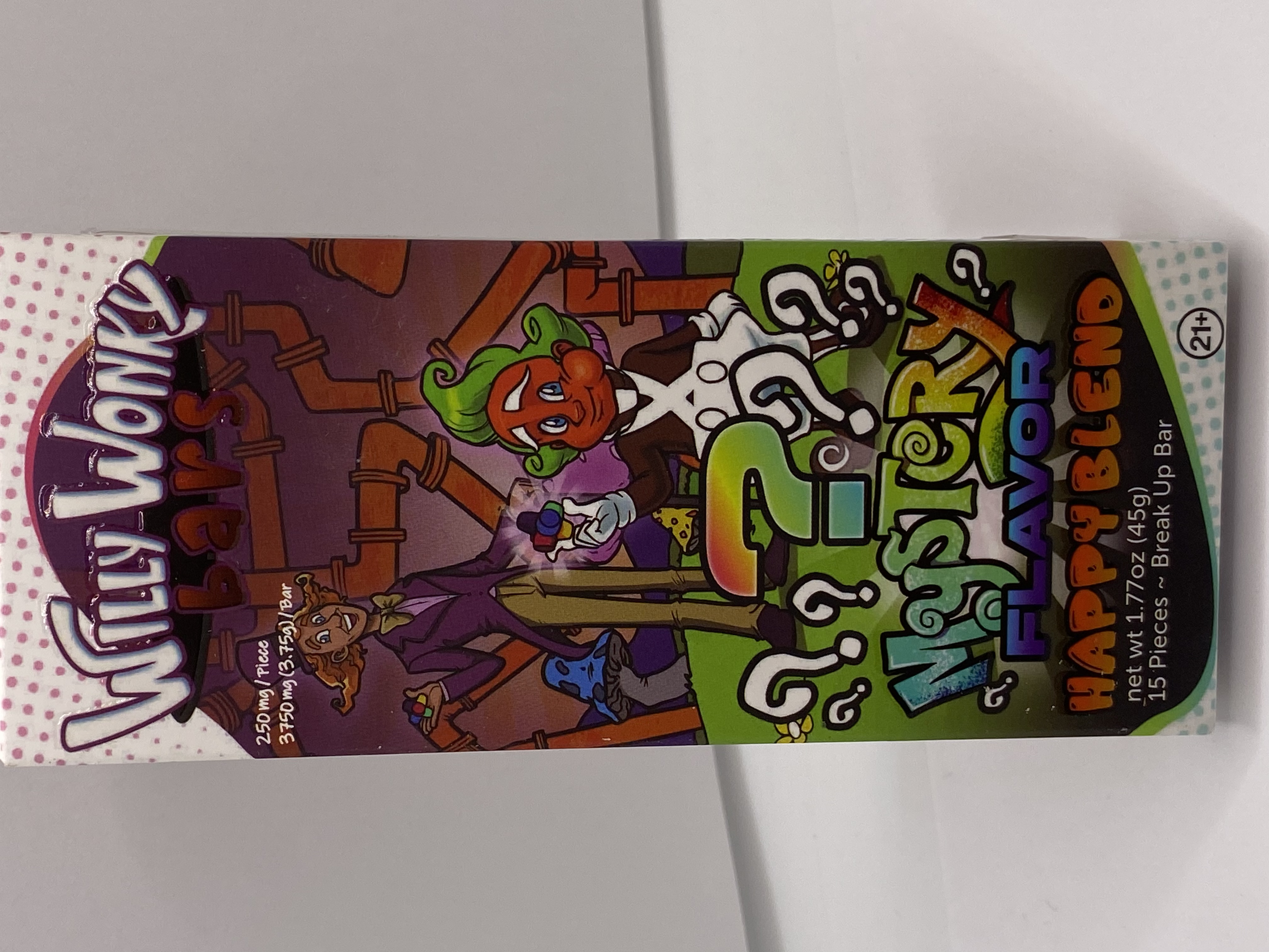 Photograph of product: Willly Wonky Happy Blend Chocolate Bar