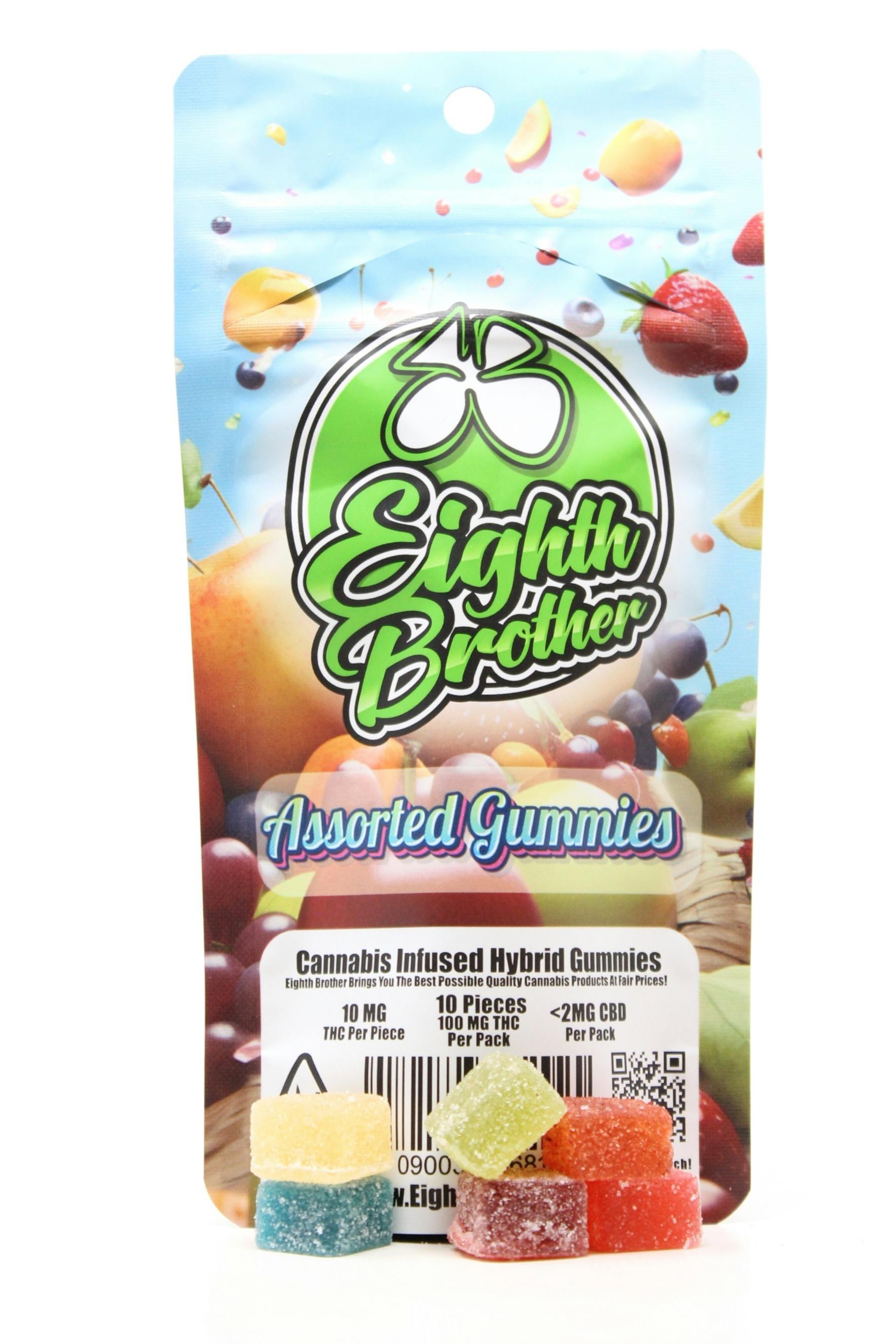 Photograph of product: Eighth Bros-Assorted Gummies 10 Pack