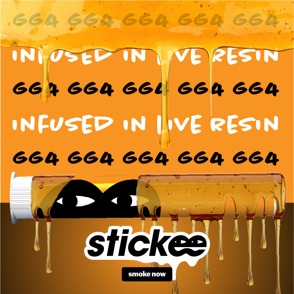 Photograph of product: STICKEE | GG4 | 1.2g | Live Resin Infused Pre-Roll