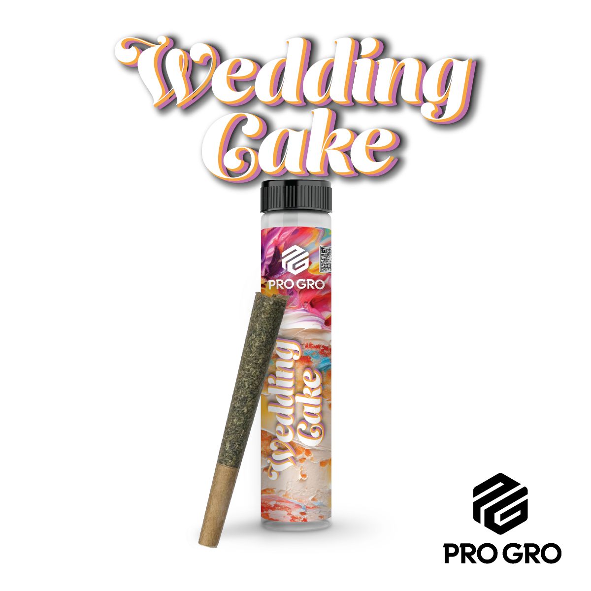 Photograph of product: ProGro Wedding Cake Pre-Roll | 1g