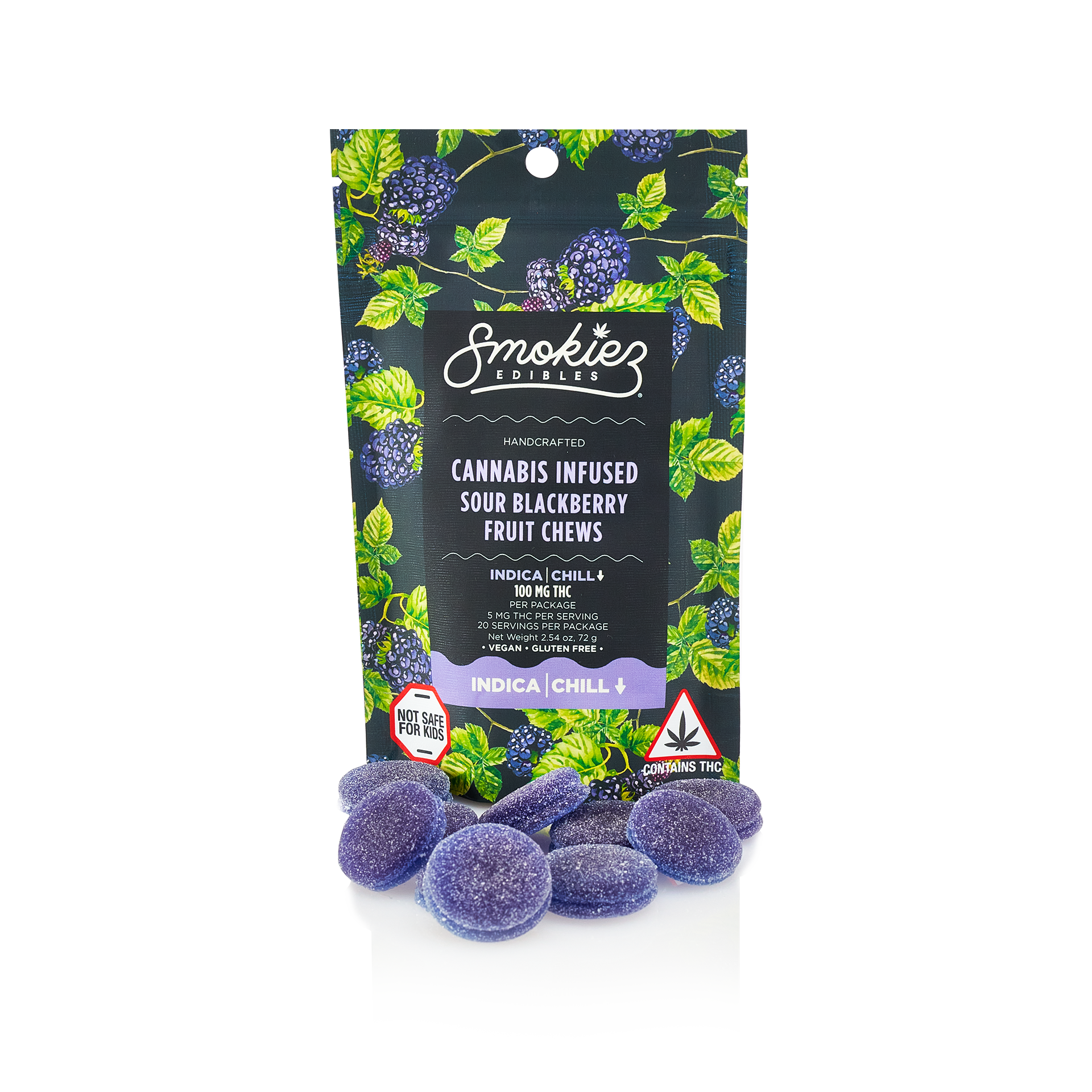 Photograph of product: Sour Blackberry | 100mg Oui'd Gummy