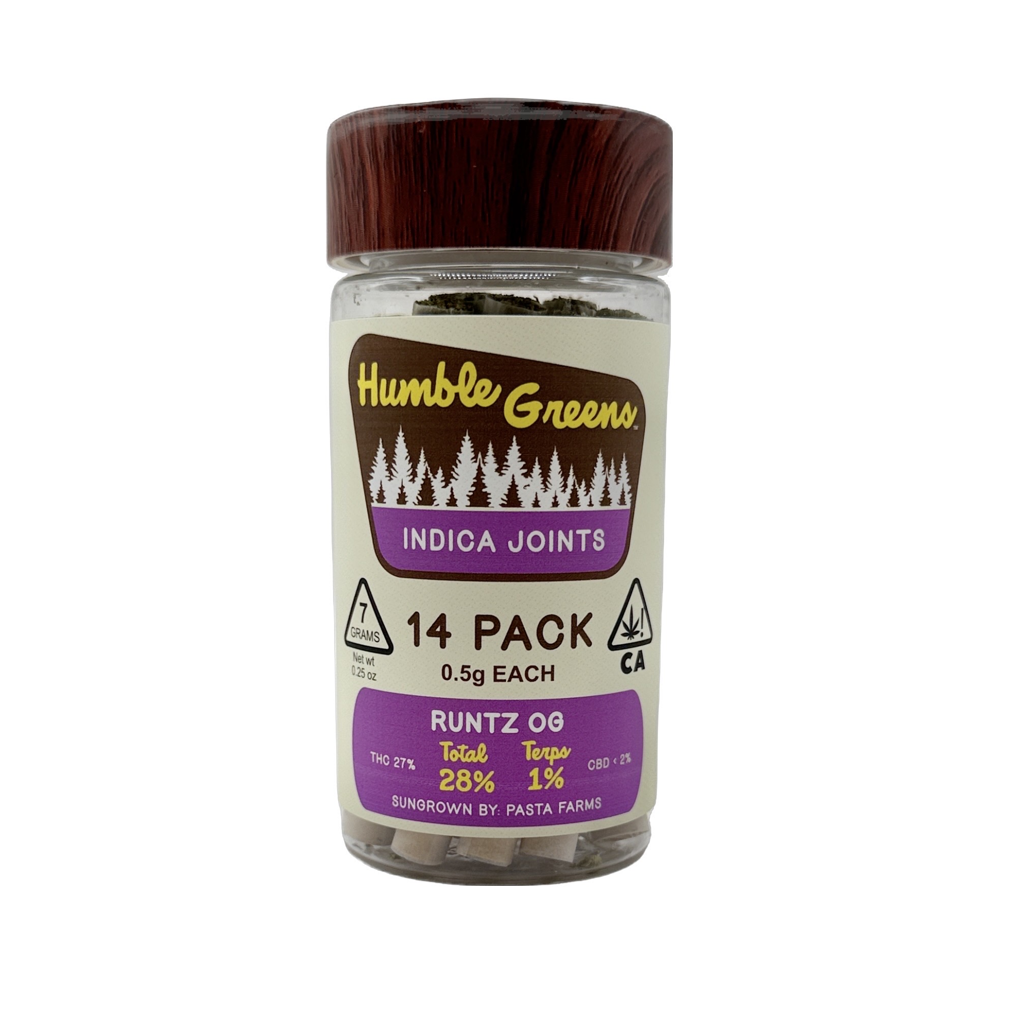 Photograph of product: RUNTZ OG PREROLLS 14 PACK 7G