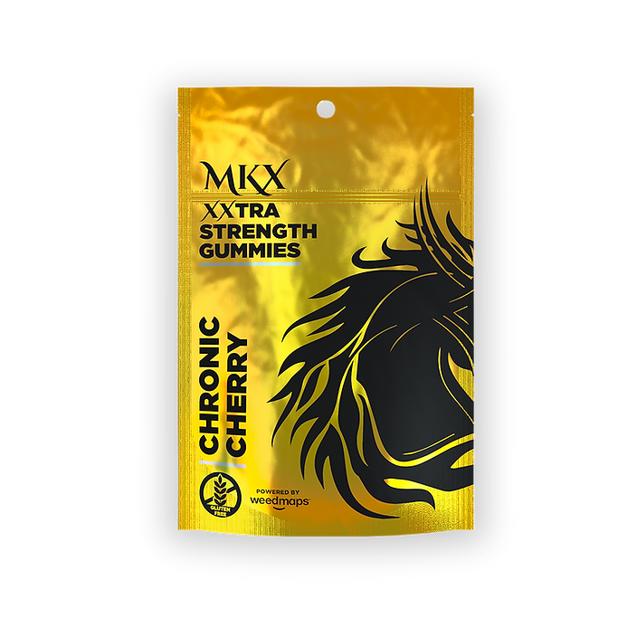 Photograph of product: MKX - 200mg Gummies - Super Sour Strawberry