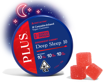 Photograph of product: Plus | Goodnight Cherry   100 Mg   10 Pack