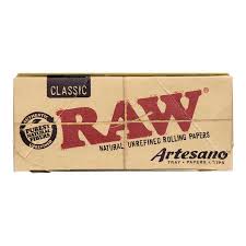 Photograph of product: RAW | ARTESANO KING SIZE SLIM | CLASSIC ROLLING PAPERS | 32PK