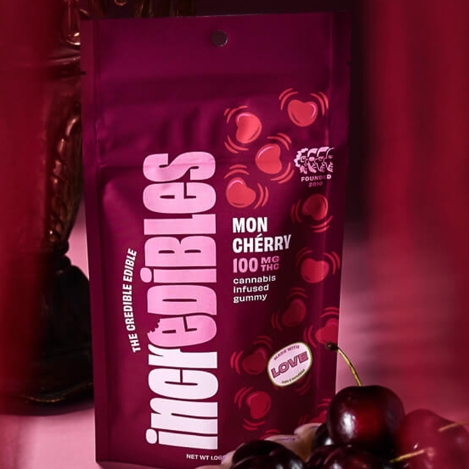 Photograph of product: Incredibles Gummies | Mon Cherry 10Pk - Hybrid