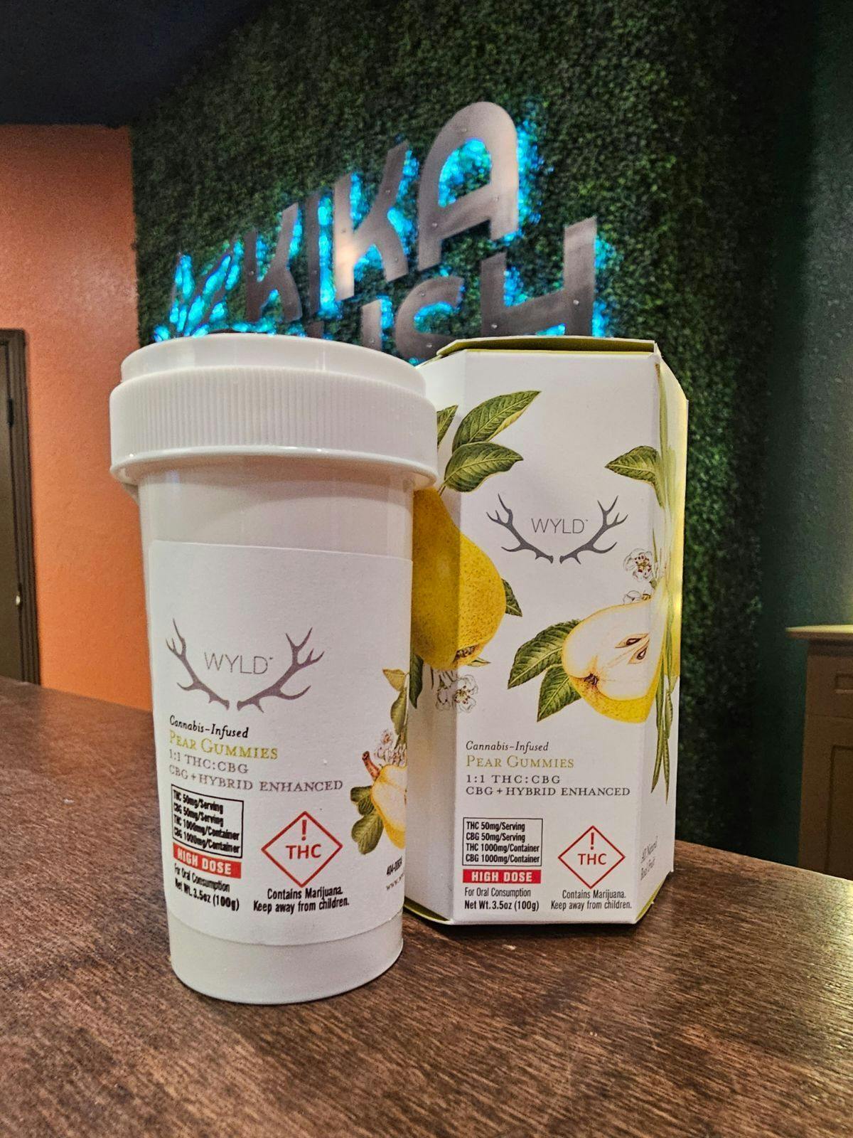 Photograph of product: Wyld - Pear 1:1 CBG - 1000mg