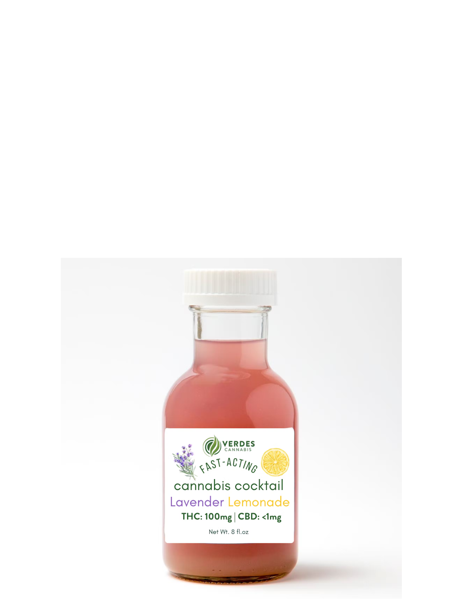 Photograph of product: Verdes - Lavender Lemonade 2:1 CBN 100mg Beverage