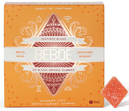 Photograph of product: Beboe Gummy | Blood Orange | 100mg