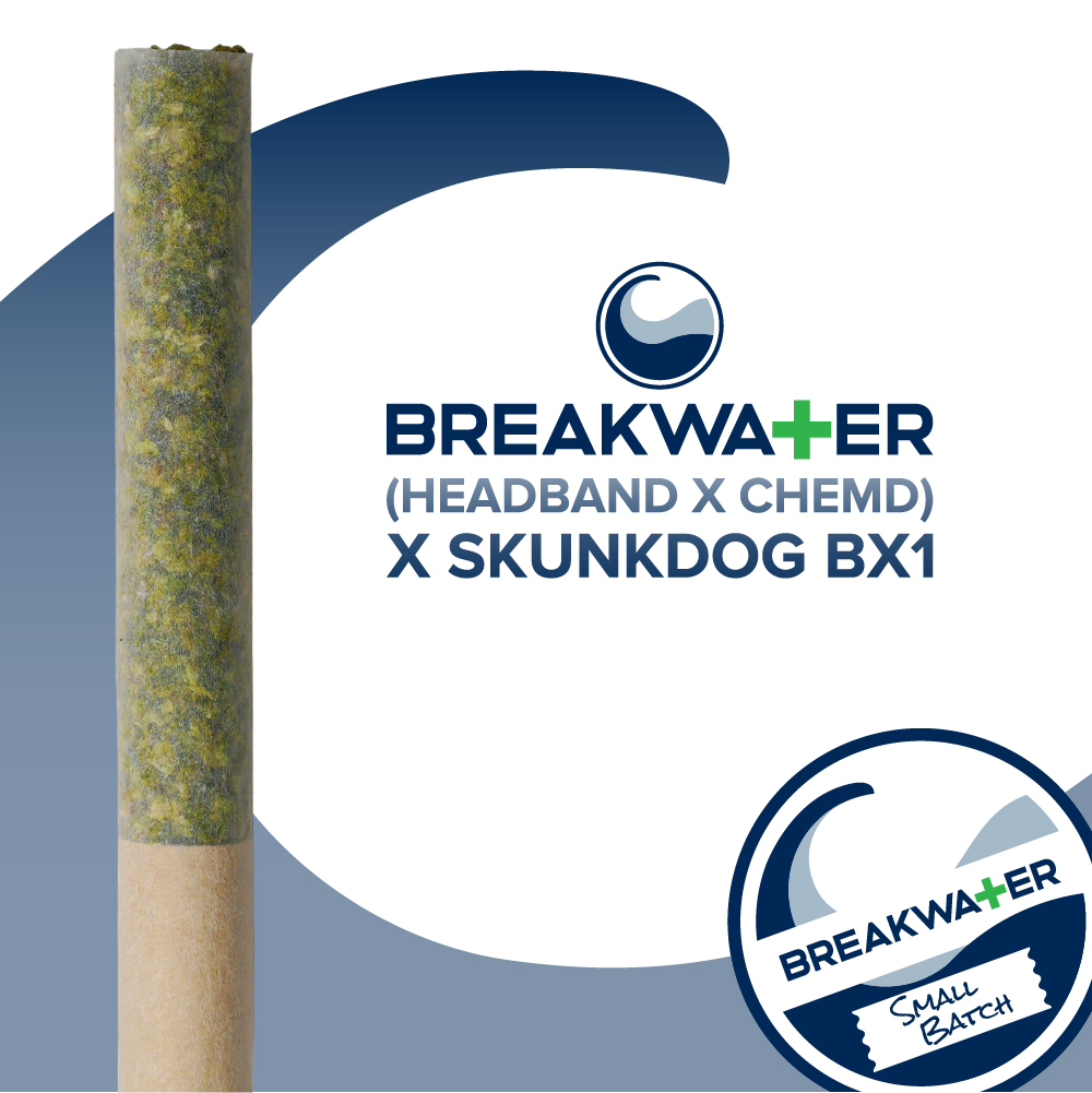 Photograph of product: (Headband x ChemD) x Skunkdog Bx1 Premium Rolled Joint (1pk)