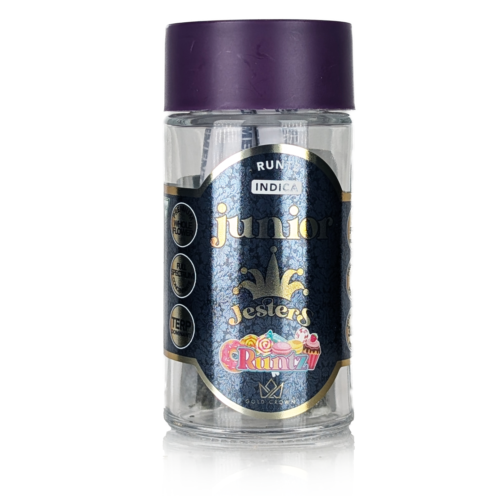Photograph of product: JESTER JUNIORS - RUNTZ - (5X.7G) LIVE RESIN INFUSED PRE-ROLL