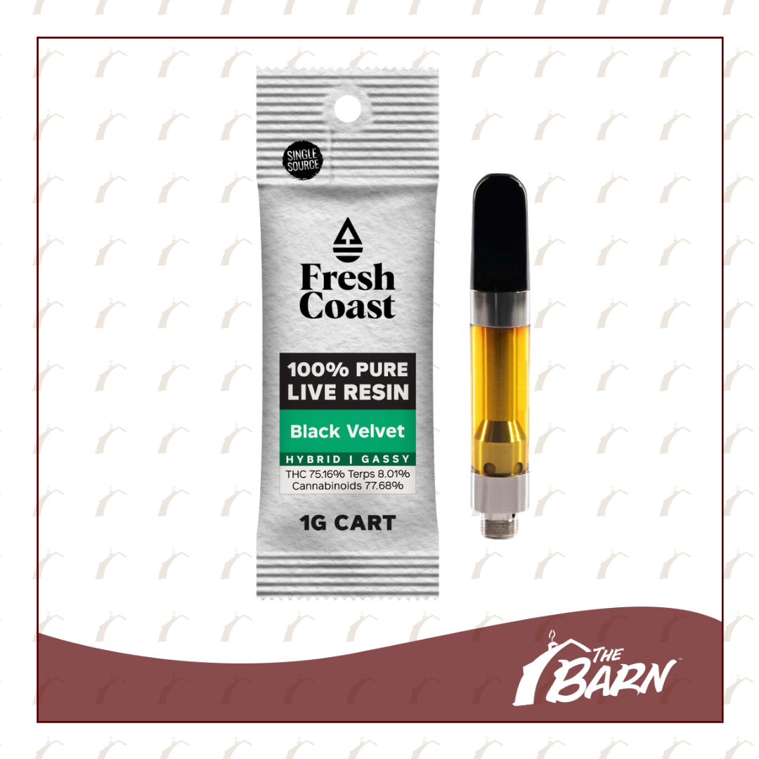 Photograph of product: Fresh Coast LR Cart - Black Velvet 1g - REC