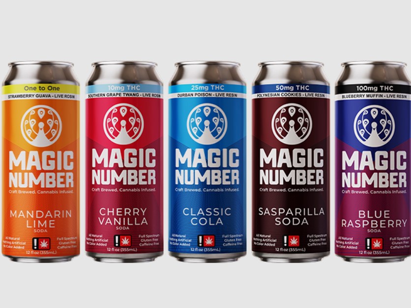 Photograph of product: 100mg Blue Raspberry - Soda - Magic Number