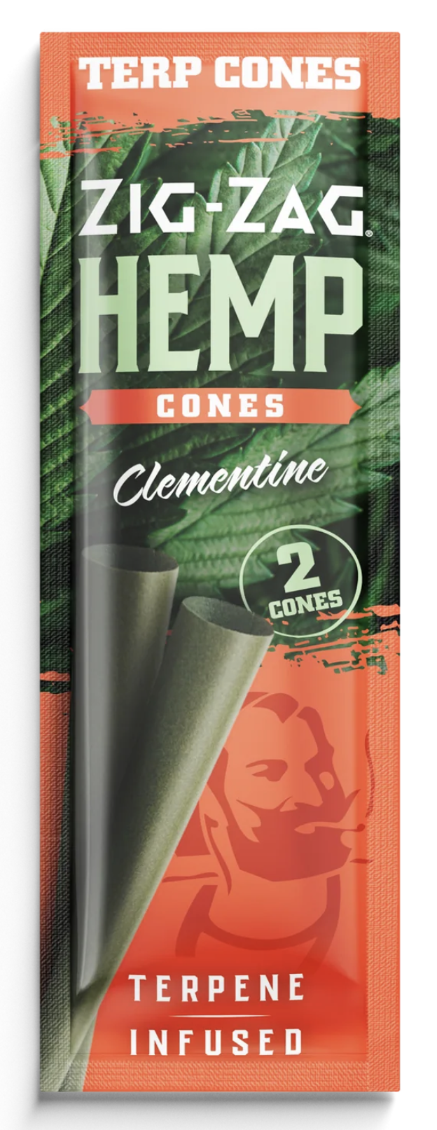 Photograph of product: Zig-Zag Clementine Terpene Infused Hemp Cones, 2-Pack