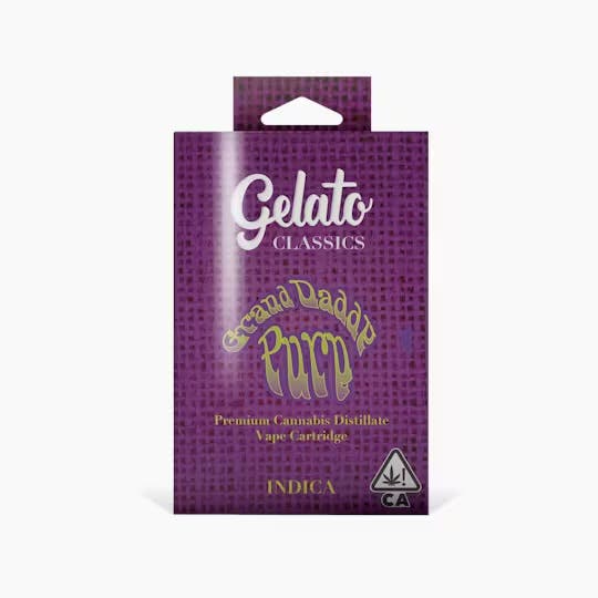 Photograph of product: Grand Daddy Purp Vape Cart 1g - Cart