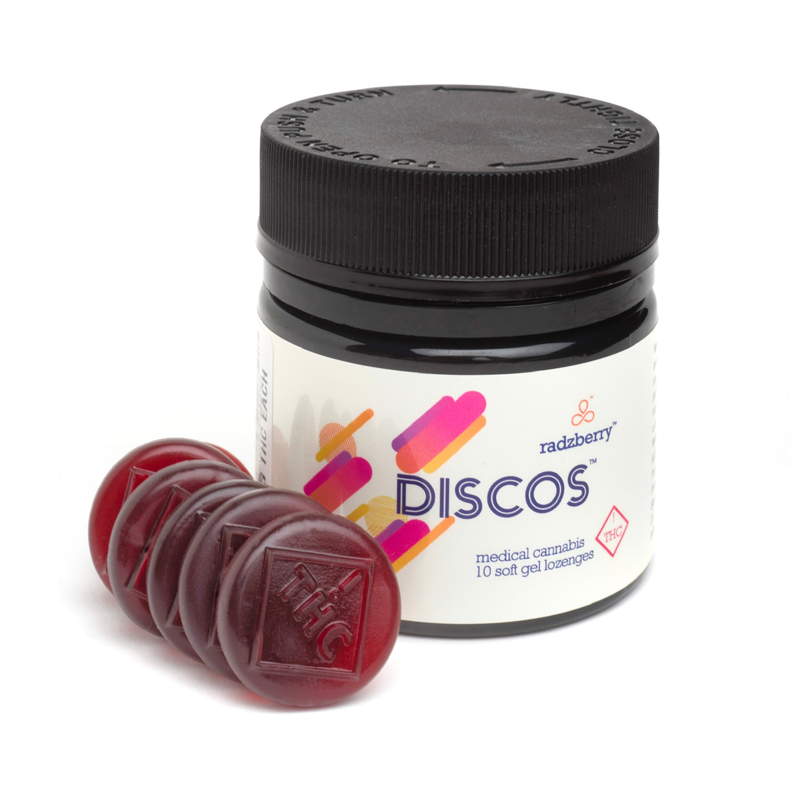 Photograph of Product: Radzberry Discos (10mg/100mg) (Evermore)