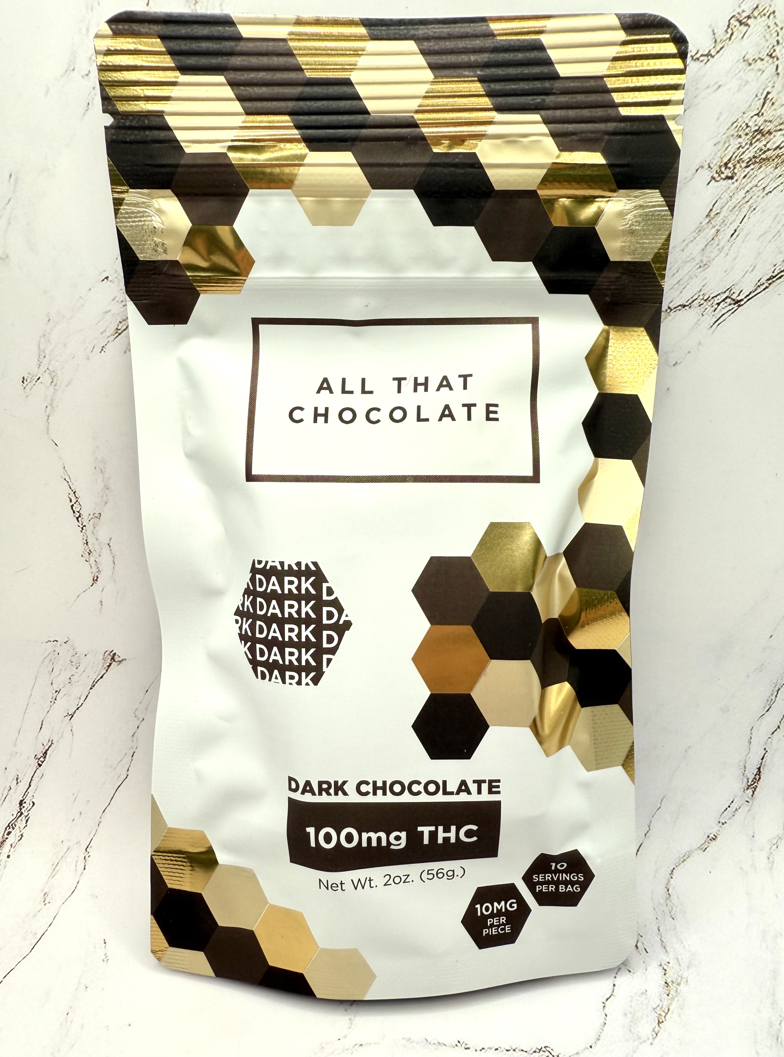 Photograph of product: All That Chocolate - Dark Bar - 100mg