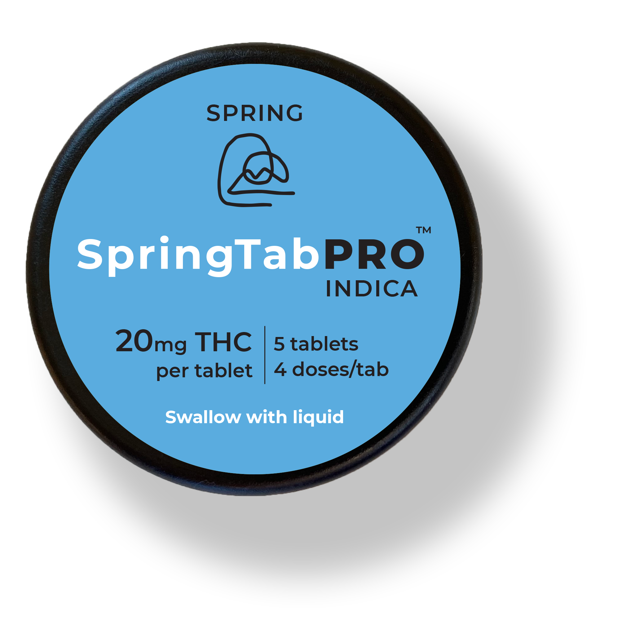 Photograph of product: SpringTab PRO: Oui'd: 100mg | 5 x 20mg Tablets