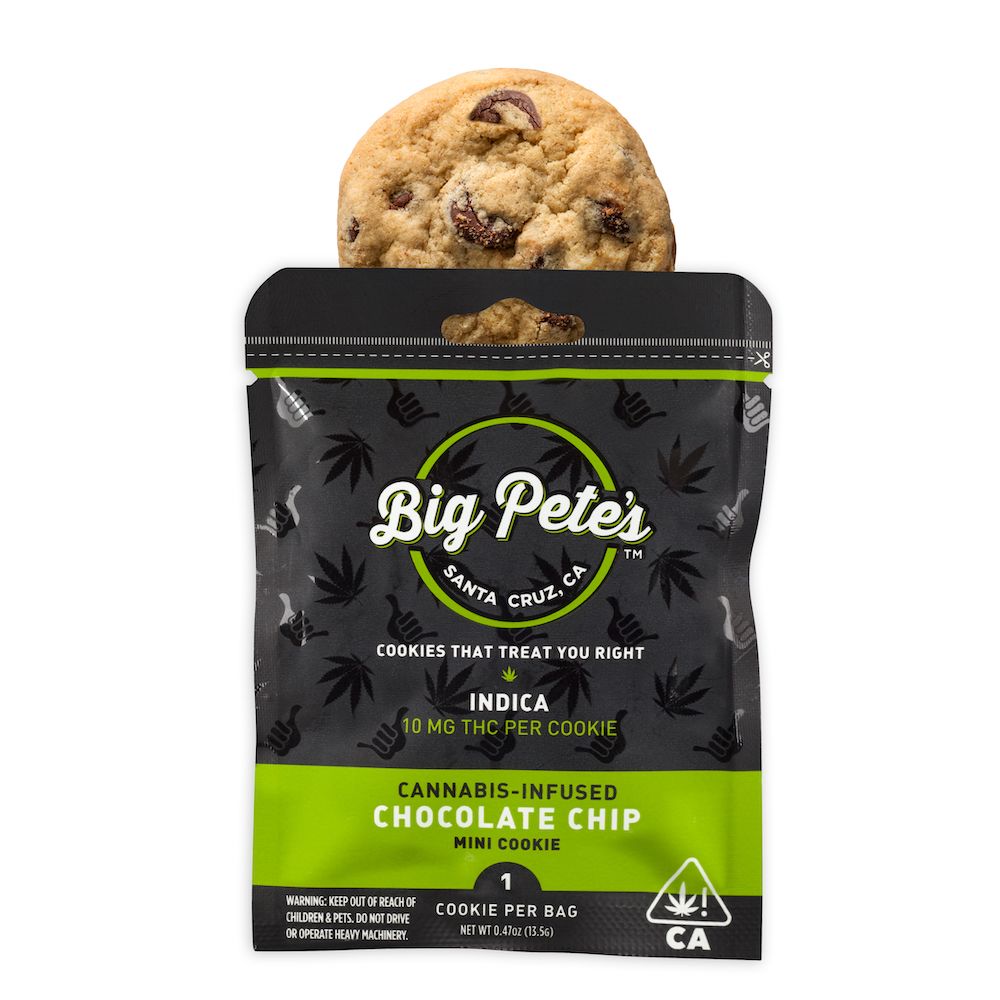 Photograph of product: Big Pete's Chocolate Chip Single Oui'd Cookie 10mg
