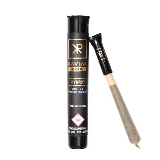 Photograph of product: Kaviar Gold Infused Pre-Roll (S)