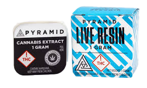 Photograph of product: Pyramid | Tahoe Cream Cake | Live Resin 1g