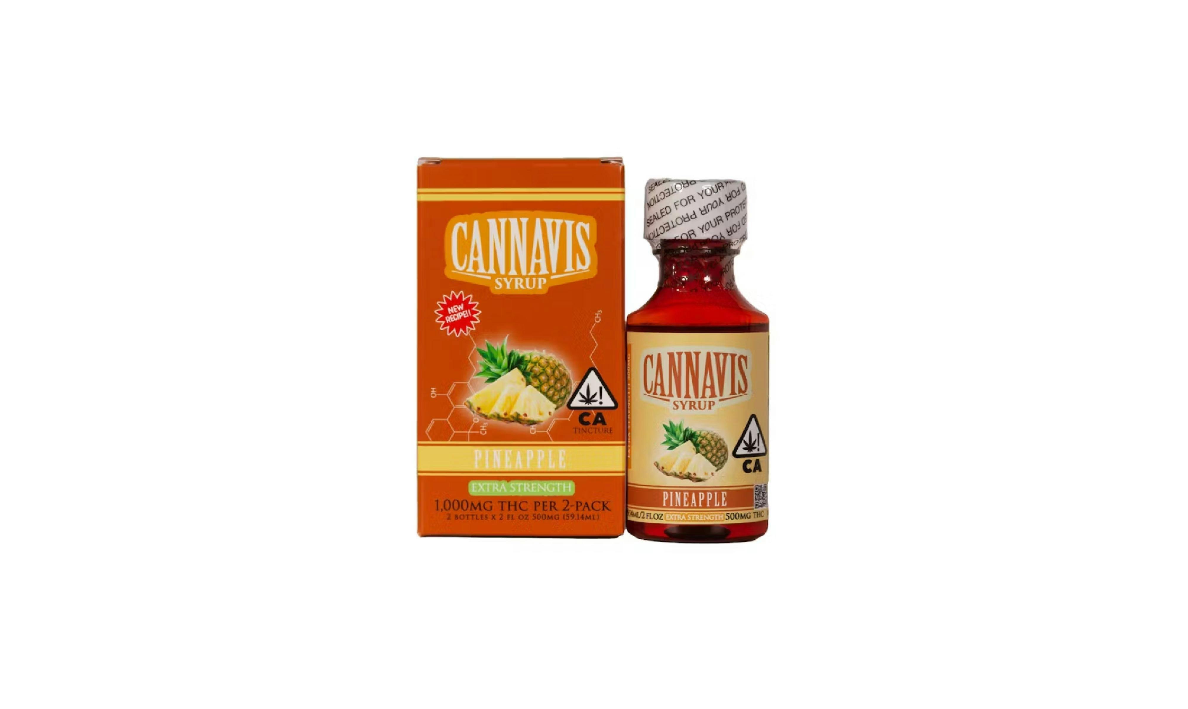 Photograph of product: Cannavis Syrup 2pk Pineapple 1000mg