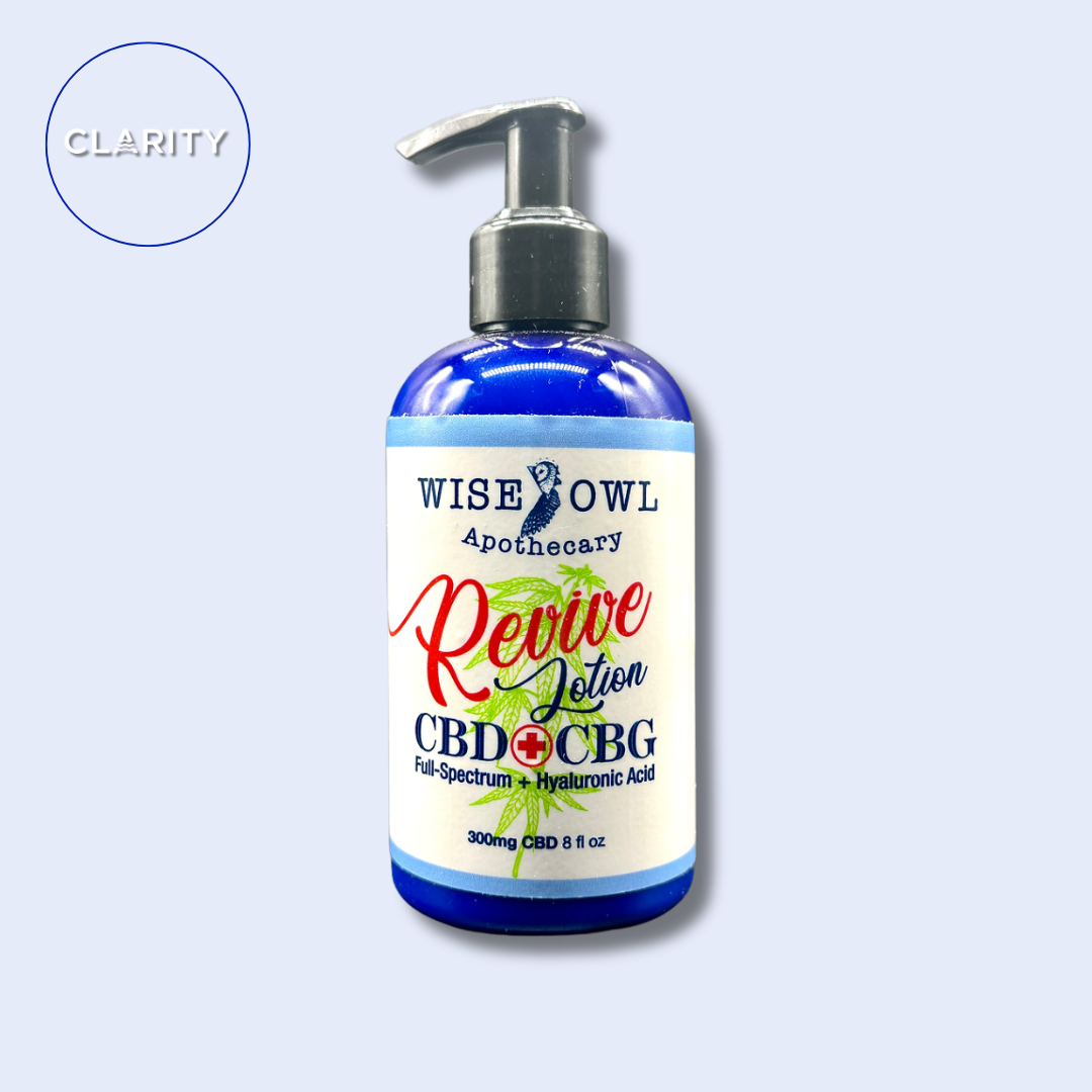 Photograph of product: Wise Owl CBD Revive Body Lotion 300mg CBD/CBG